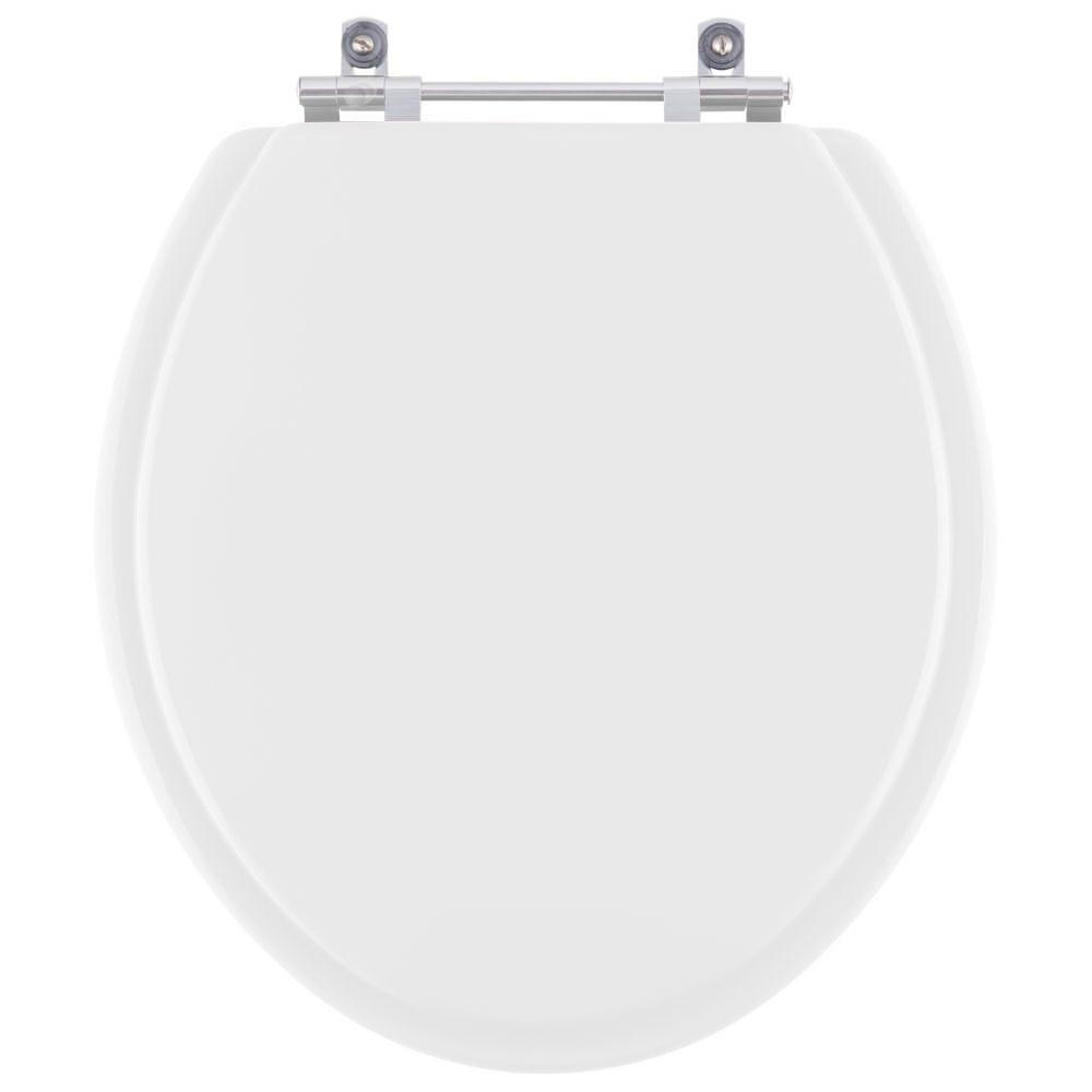 Tampa de Vaso Sanitário Poliéster Praxis Branco Bacia Kza3