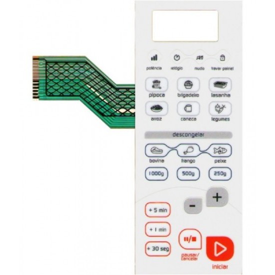 Membrana Teclado Microondas Brastemp Bms26 Bms 26 Ab