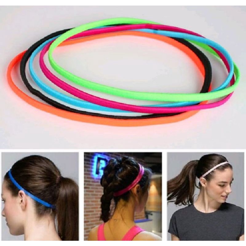 1 Faixa De Cabeça/ Tiara Esportiva Elásticos Diadema Cabelo Atleta Academia