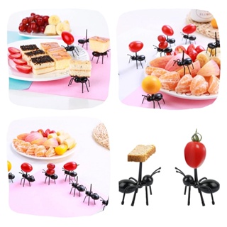 Kit 12 Pçs Formiga Decorativa de Plástico Palito Para Petisco Queijos Frutas Doces Pães em Oferta na Shopee