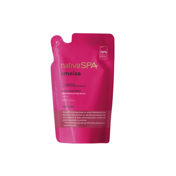 Refil Nativa Spa Loção Desodorante Hidratante Corporal Ameixa, 400 Ml