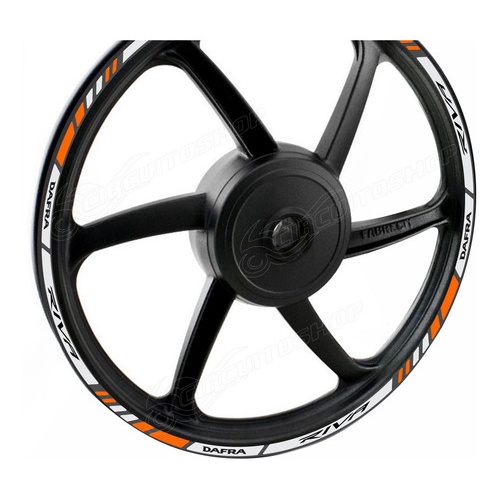 Friso Adesivo Refletivo M6 Roda Moto Dafra Riva