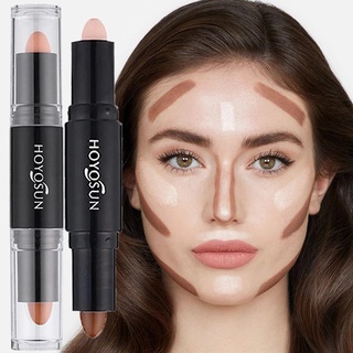 2 Em 1 Varinha Corretiva De Contorno Bronzer/Cobertura Corretivo Sem Óleo/Hidratante Suave De Longa Duração/Stick De Reparo De Sombras Destaque/Cosméticos De Maquiagem Facial