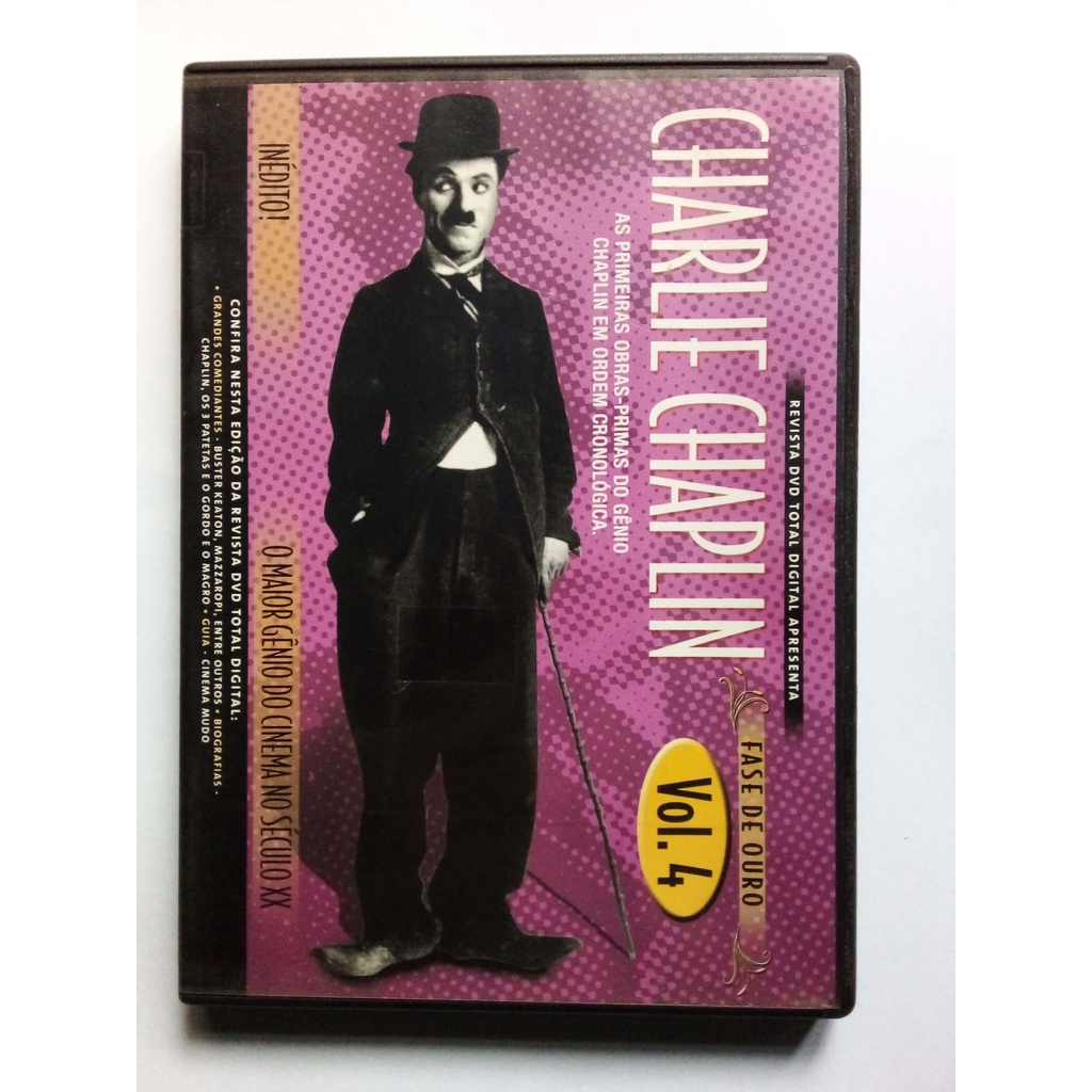 DVD ORIGINAL CHARLIE CHAPLIN ERA DE OURO VOL.04