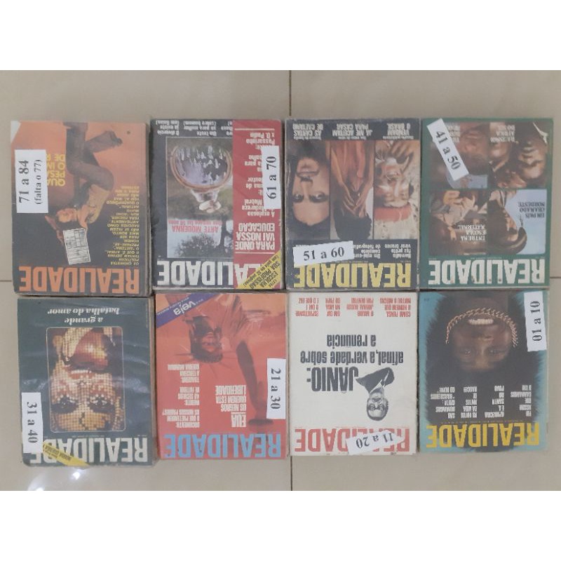 Coleção Revista Realidade 83 exemplares de 1966 a 1973 jornalismo brasileiro