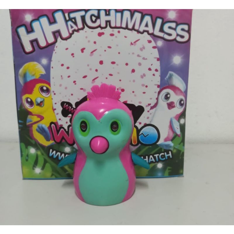 green and pink hatchimal