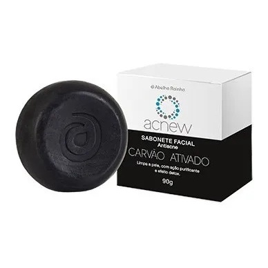 Acnew – Sabonete Facial Antiacne Com Carvão Ativado - EFEITO DETOX - 90G - ABELHA RAINHA em Oferta na Shopee