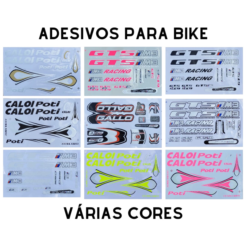 Adesivo Para Bicicleta GTS Caloi Gallo Ultra Resistente