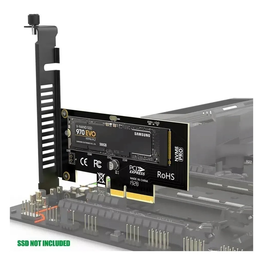 Adaptador Ssd M.2 Nvme Para Pci Express X4 - Envio Imediato