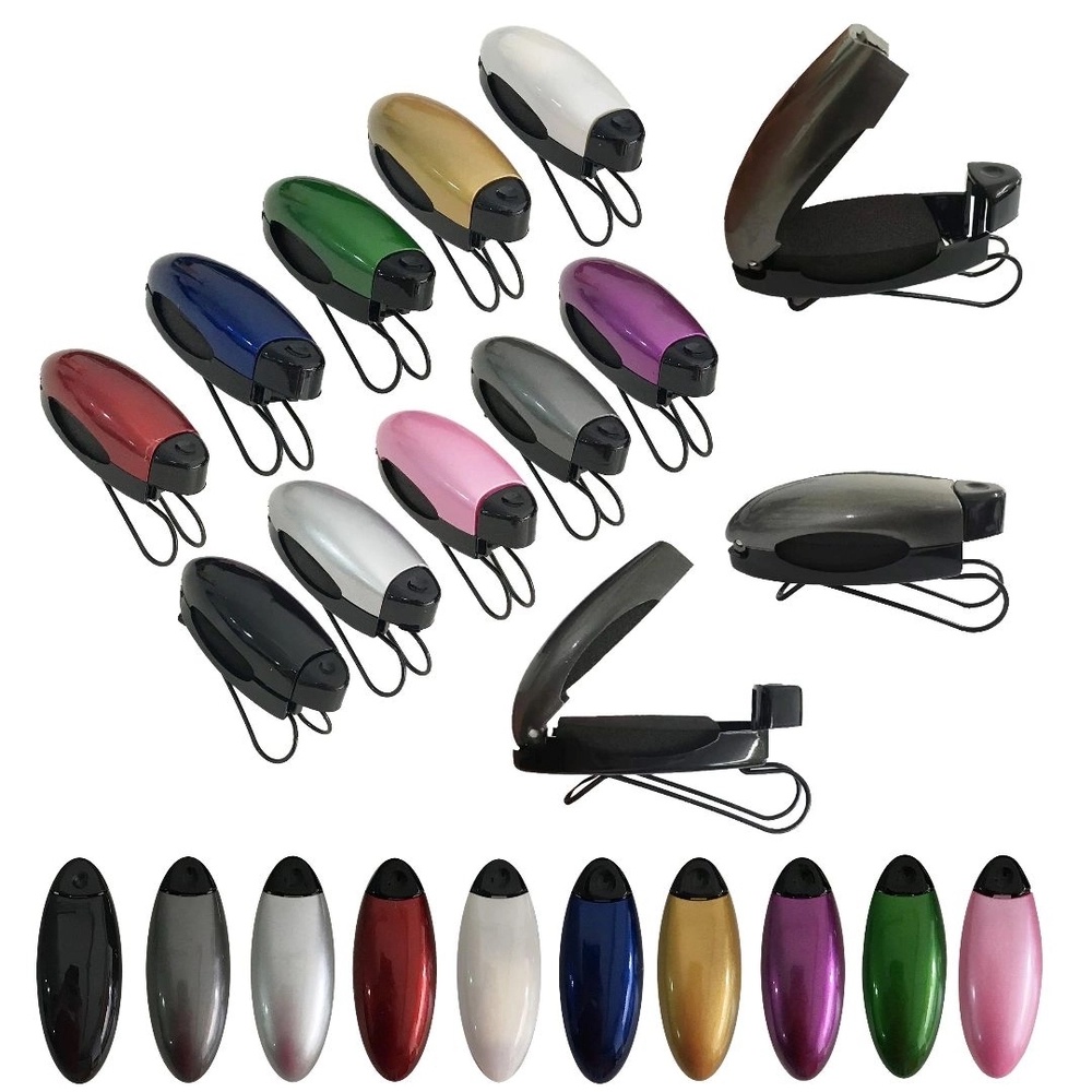 Suporte para Oculos Veicular e Caneta Porta óculos e caneta automóvel Quebra Sol Para Óculos 1 un