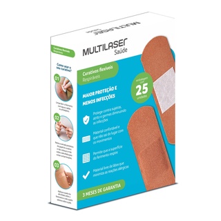Curativo Flexível Caixa Com 25uni Multilaser Saúde - HC486