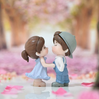 2 Pçs / Conjunto Ornamentos De Casal Em Miniatura Para Jardim / Bonsai / Decoração em Oferta na Shopee