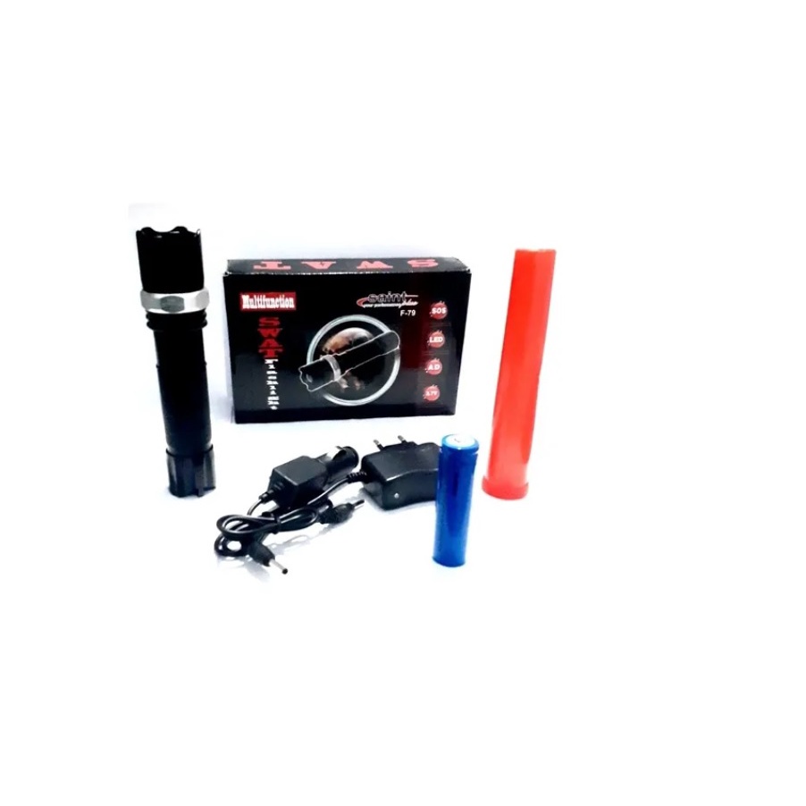 Lanterna Tática Swat Led Profissional C/ Sinalizador