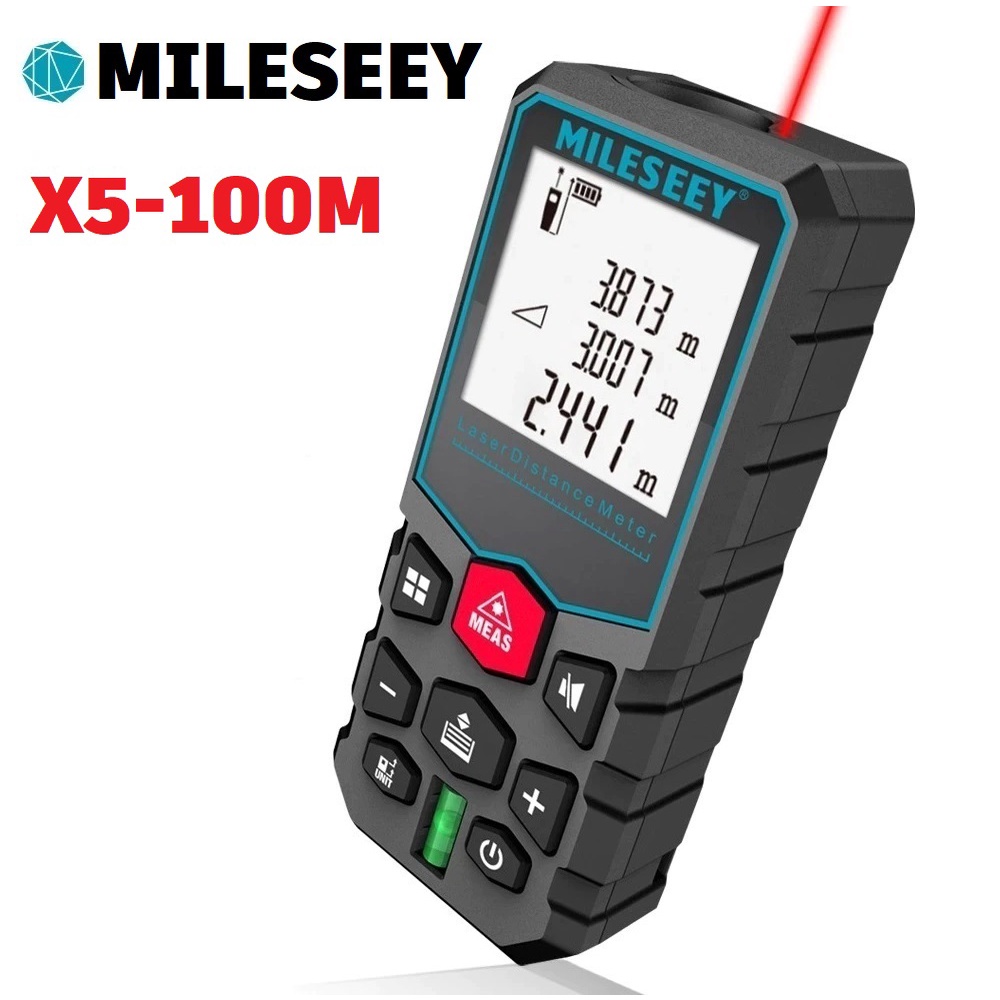 Mileseey X5 100M Trena a Laser Digital Profissional Longa Distância