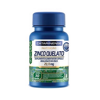 Zinco Quelato 29,59mg 30 cápsulas - Catarinense em Oferta na Shopee