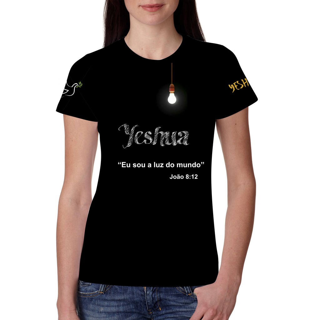Camiseta Blusinha Feminina Evangélica Gospel Yeshua/ Cristo Vive