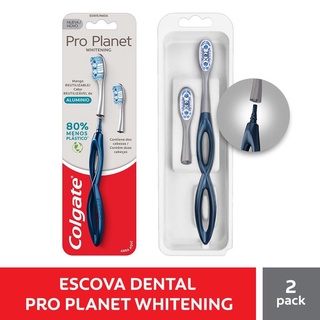 Escova Dental Colgate Pro Planet Whitening Suave/Macia + Ref