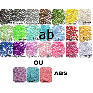 10mm AB/ABS 100unid (5x20pçs) Chatom Strass Artesanato e Decoração de Unha 3d Gel UV Acrílico