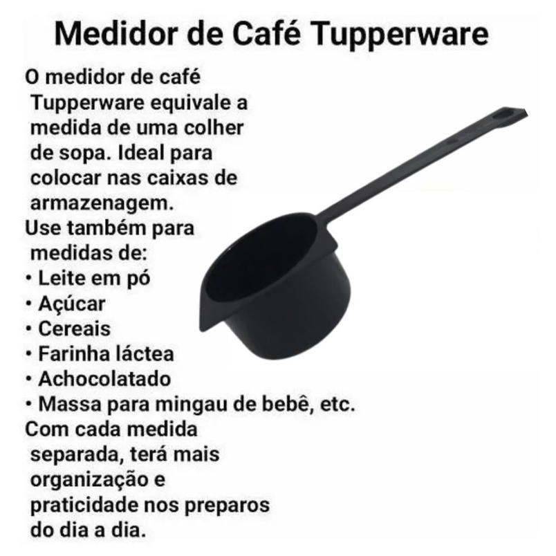 Colher - Medidor de Café Tupperware ***COR ALEATÓRIA*** em Oferta na Shopee