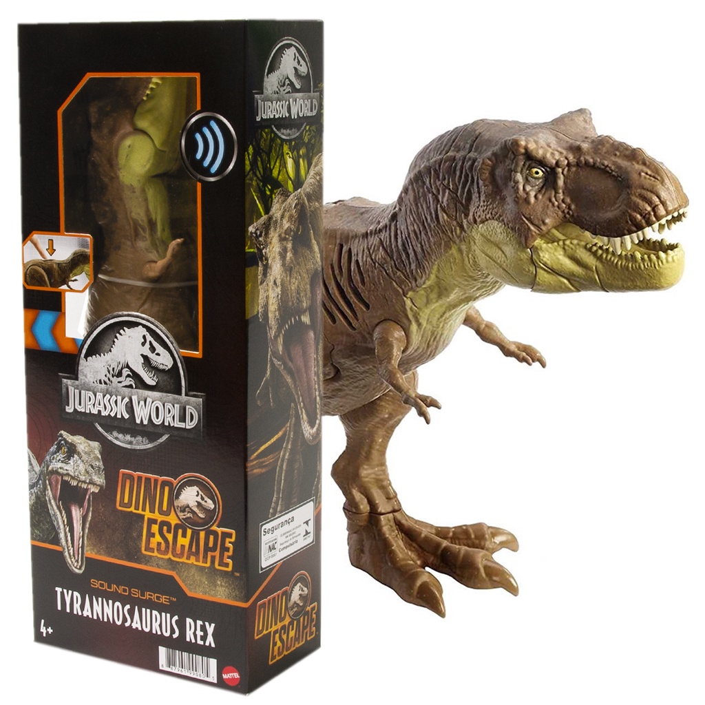 Dinossauro T Rex Dino Escape Jurassic World Mattel Shopee Brasil