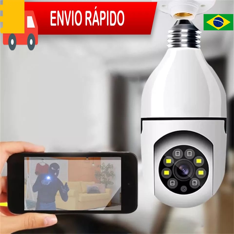 Mini IP Câmera Wifi sem fio espiã visão noturna microfone auto falante acesso remoto aplicativo