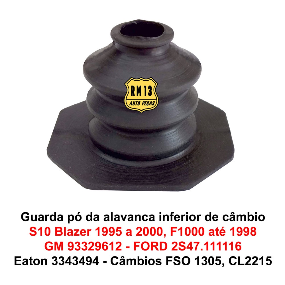 Guarda Pó Coifa Protetor Alavanca Torre Inferior S10 Blazer