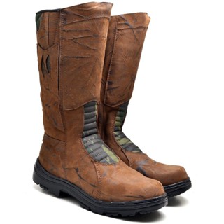 Bota Coturno Pantaneira Caça e Pesca Anti Picadas Couro em Oferta na Shopee