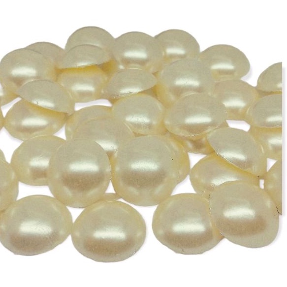 50 Meia pérolas termo colante 14 mm Cod: cx13A