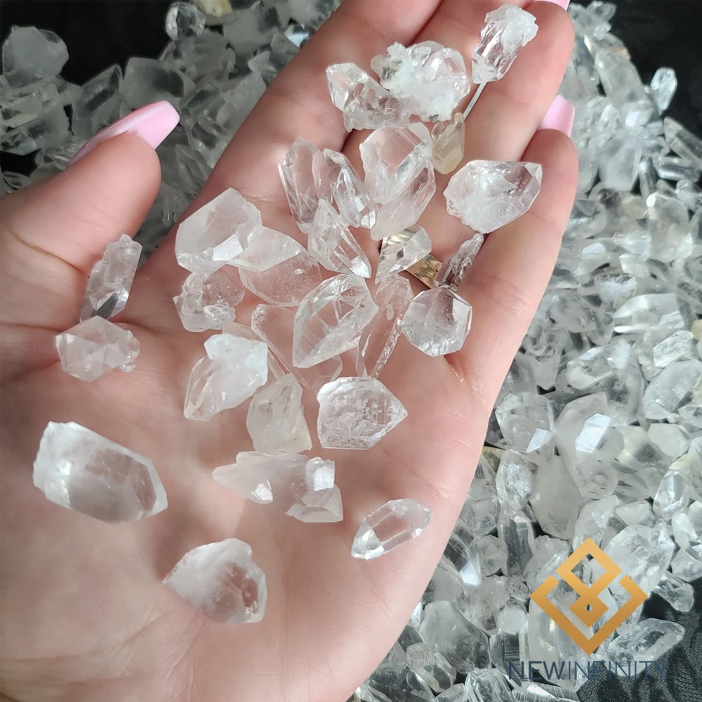 Mini Ponta de Cristal Bruto Pedra Natural 2cm Pureza e Limpeza