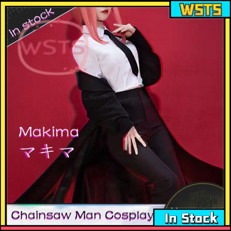 Chainsaw Man Makima Cosplay Costume and Wig 