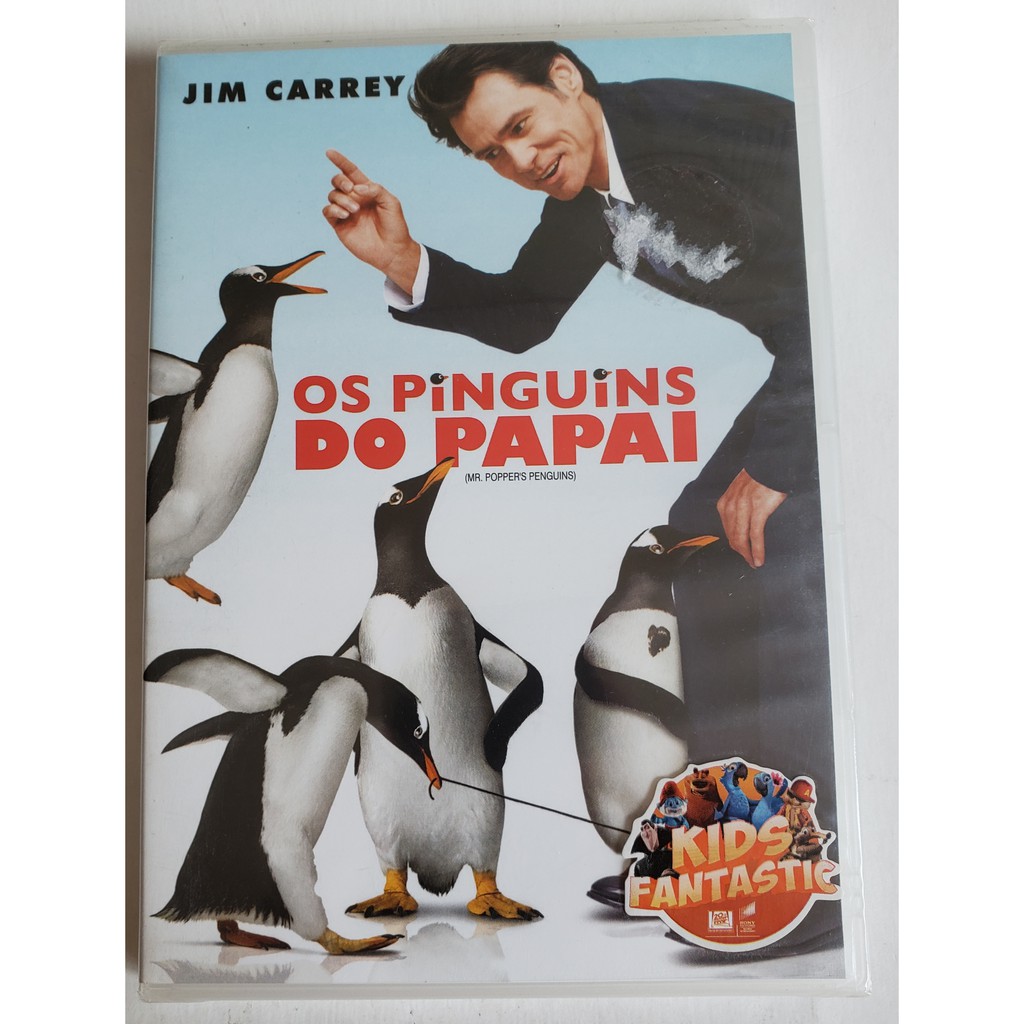 Dvd Os Pinguins De Papai Original Lacrado Jim Carrey