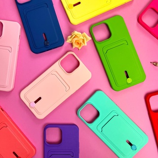 Capa Anti Impacto Colorida/ iPhone 13 Pro Max / Porta cartão com Botão para levantar (CF39) em Oferta na Shopee