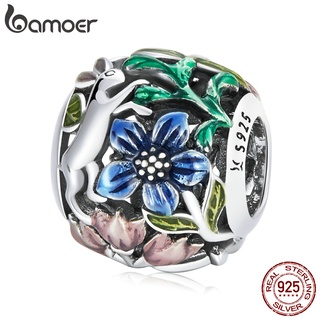 Bamoer Contas De Prata 925 Com Pingente De Selva Para Acessório Diy SCC2208