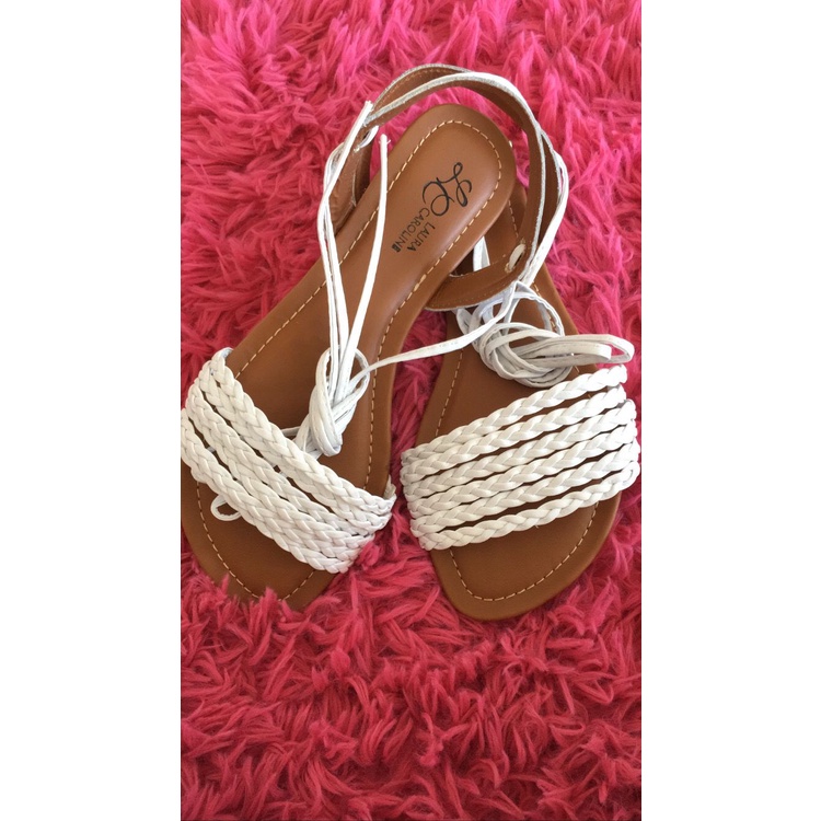 Rasteira Branca de Amarrar - Comprar com Melhor Preço em Sandálias e Chinelos