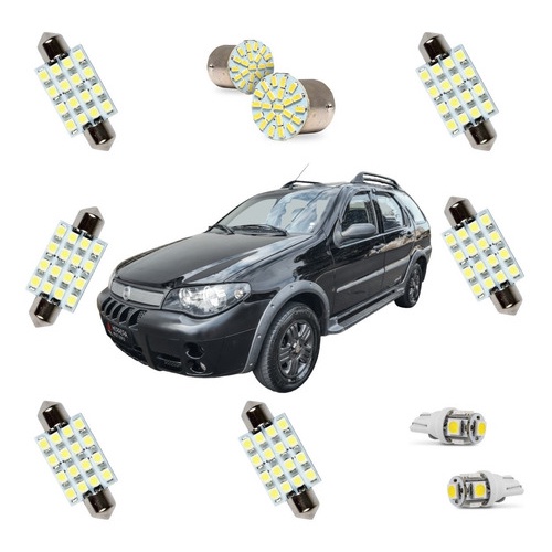 Kit Lampada De Led Palio Weekend G Pingo R Placa Teto Escorrega O Pre O