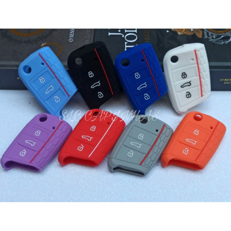 Capa Silicone Chave Canivete Novo Polo 2018 Novo Golf Mk7