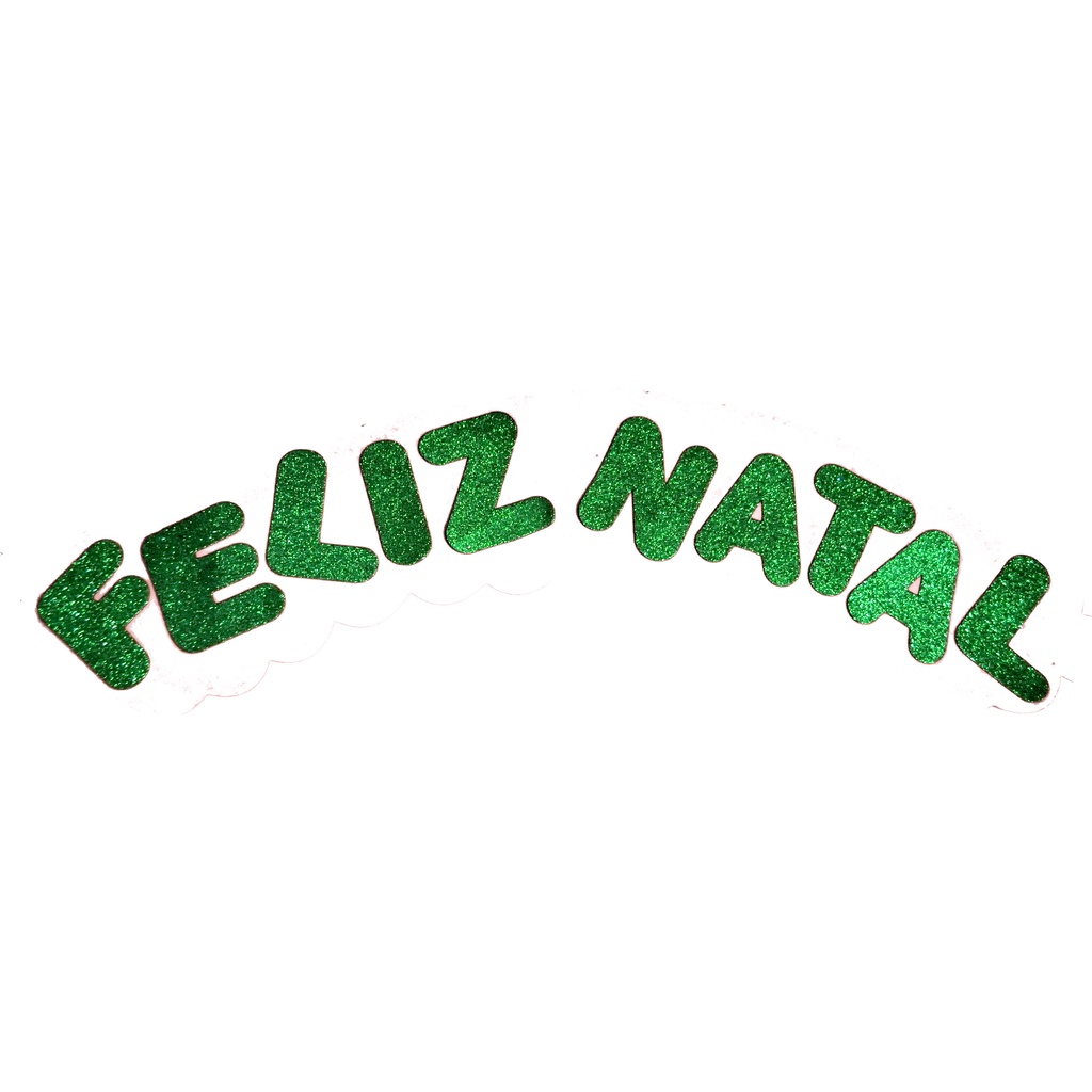 FELIZ NATAL - Letra em EVA com Glitter | Shopee Brasil