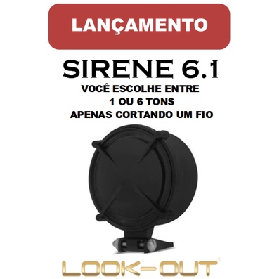 Sirene 6 tons 12v, alarmes automotivos, residenciais e cercas elétricas (só ligar no 12v que toca)