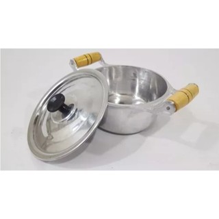 Panela de Alumínio Batido e Fundido N. 18,5 Centímetros C/ Tampa Alça de Madeira 2 litros em Oferta na Shopee