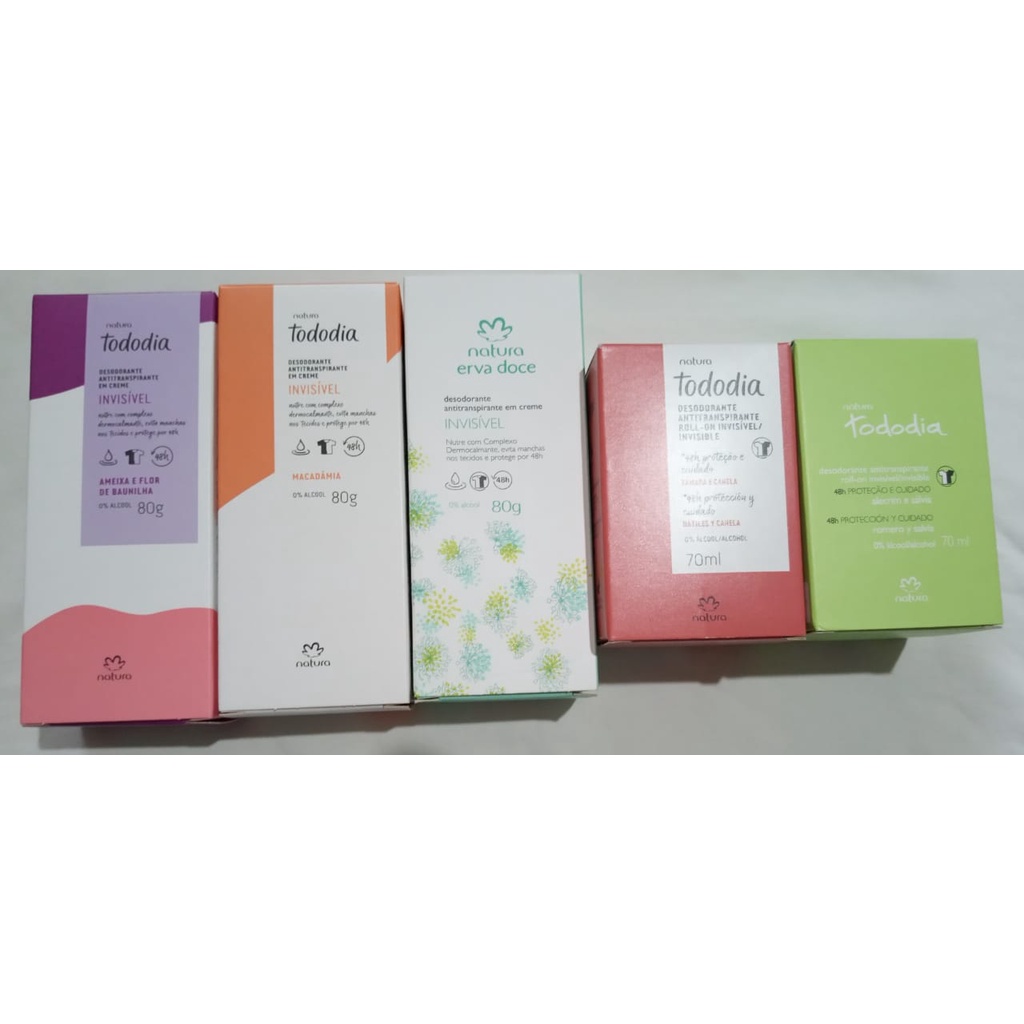 Desodorante Antitranspirante Roll-on/creme Natura Tododia 70ml