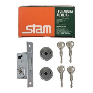 Fechadura Trava 1001 Stam Espelhado Auxiliar em Oferta na Shopee