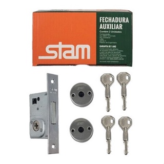 Fechadura Trava 1001 Stam Espelhado Auxiliar em Oferta na Shopee