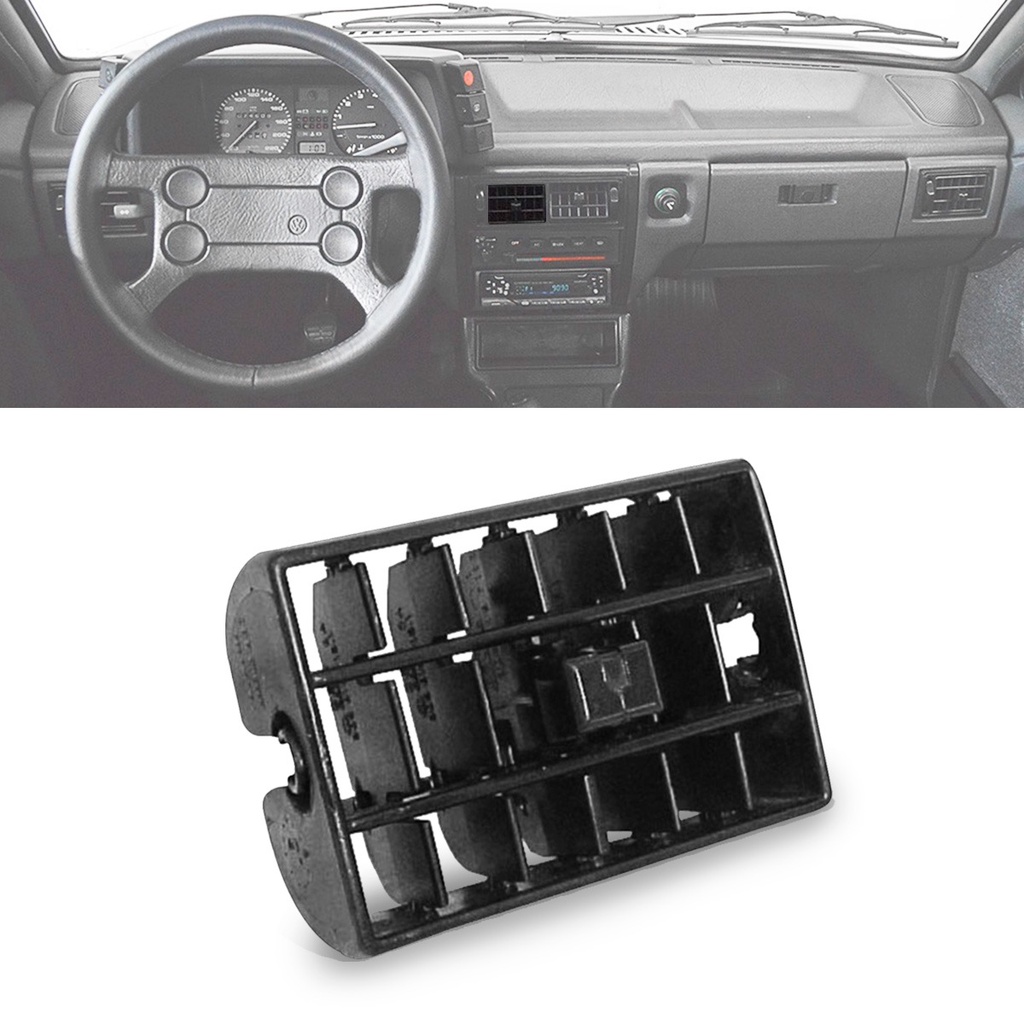 Tela difusor de Ar grade do painel vw Gol Saveiro Parati Voyage 1988 até 1996 CL GL Sport GTI GTS