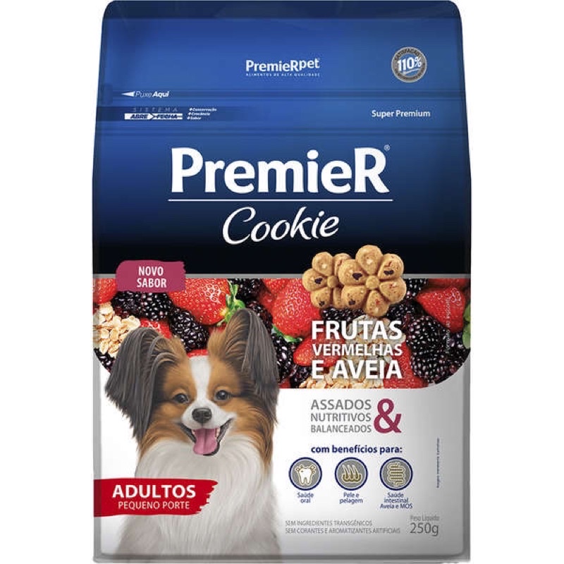 O que é Petisco Premier Cookie Cães Adultos Pequenos Frutas Vermelhas Aveia? Guia e Onde Comprar | BuscaProdutos