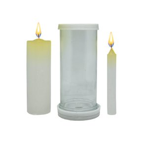 Porta Vela Vidro e Marmore Para Velas Palito e Vela Votiva F em Oferta na Shopee