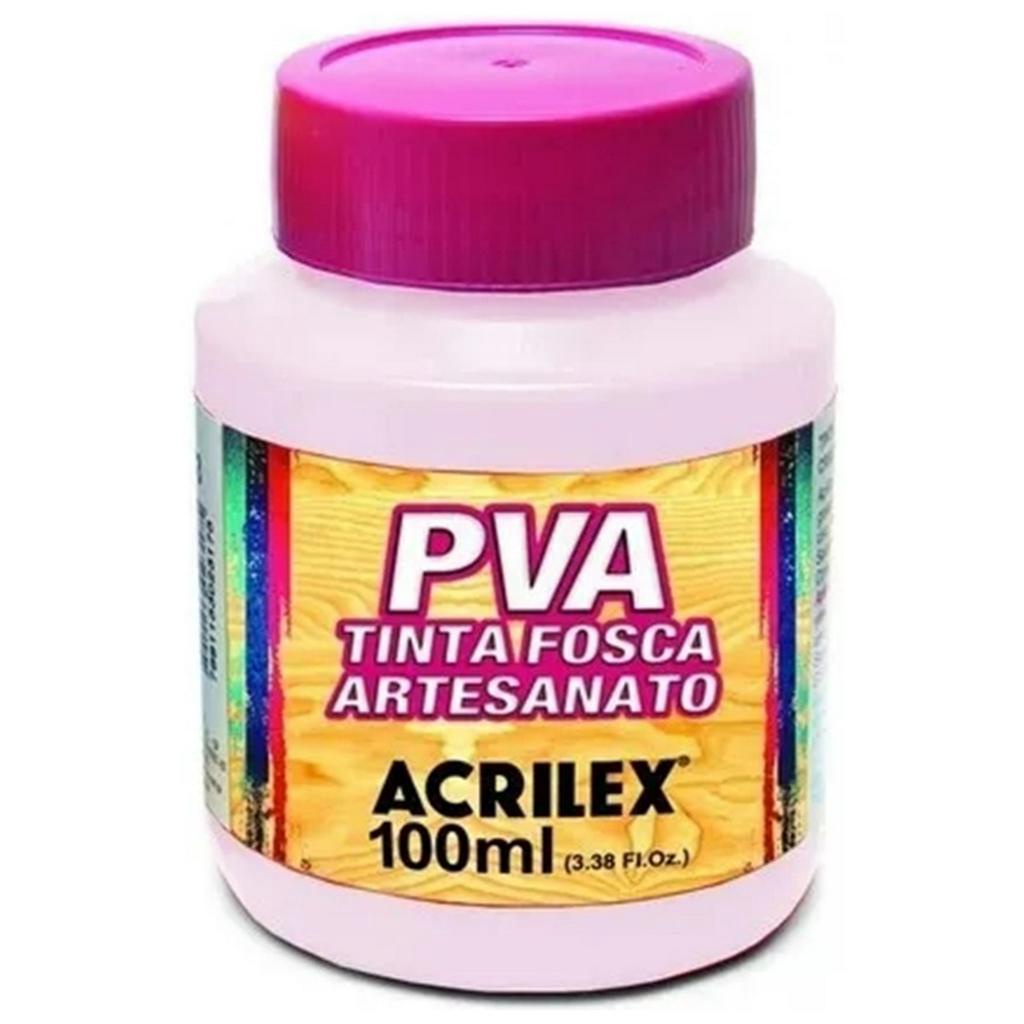 Tinta Fosca para Artesanato PVA 100ml Rosa Bebê Acrilex