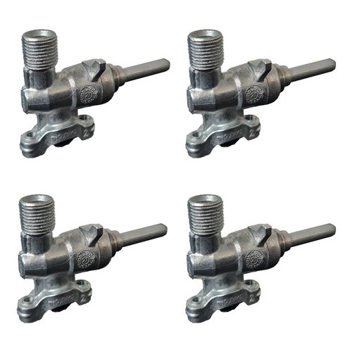 Registro Ramal Fogão Cooktop Fischer Original Kit 4 Peças