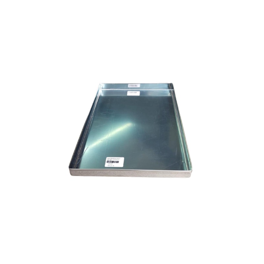 Bandeja canto liso inox BA-07 30x20x2cm - Walpan
