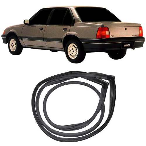 BORRACHA VIDRO VIGIA MONZA HATCH SEDAN CLASSIC TUBARÃO 82 A 96 SEM FRISO