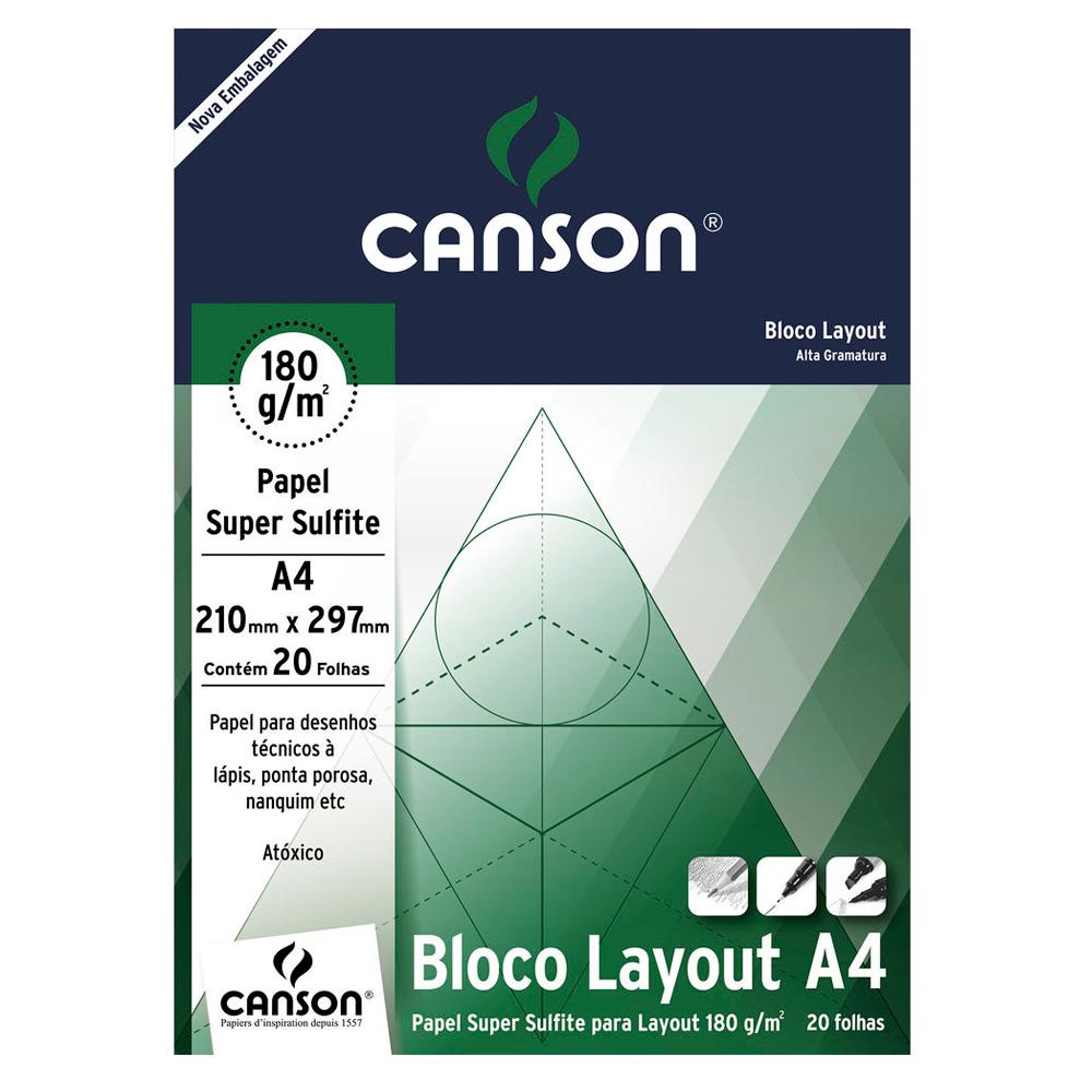 Bloco Desenho A4 Canson 20fls 180g Shopee Brasil 3946